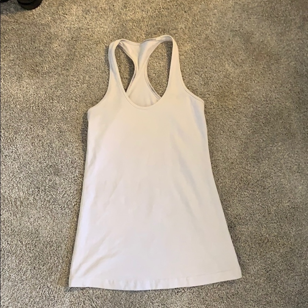 White Racerback
